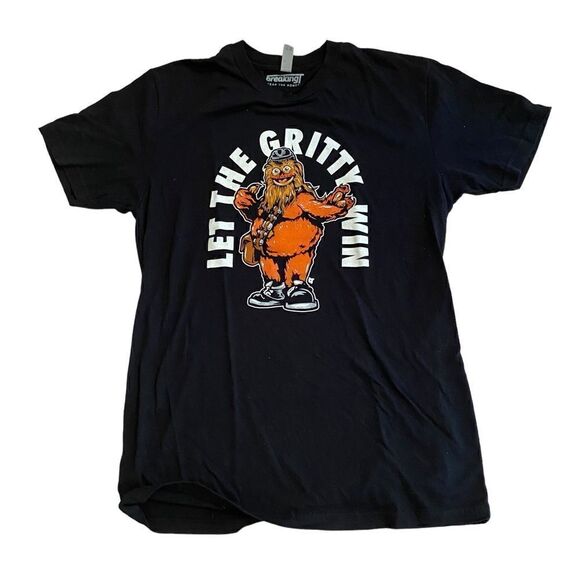 Let The Gritty Win Graphic T Shirt Philly Size Medium Black - Picture 1 of 5